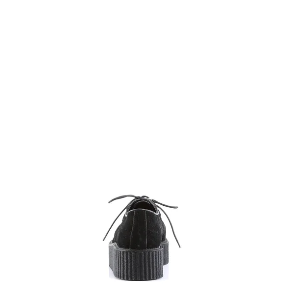 Demonia - V-CREEPER-502S 11, Black Vegan Suede