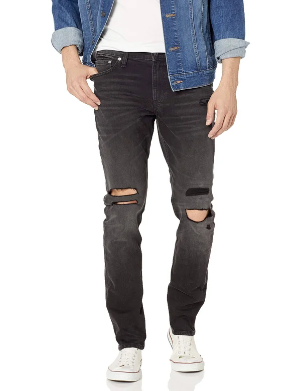 Calvin Klein Men's Slim Fit Jeans - Ranch Black, 31W x 30L