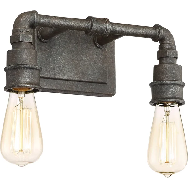 Quoizel Squire 2 Bath Light - Rustic Black - SQR8602RK