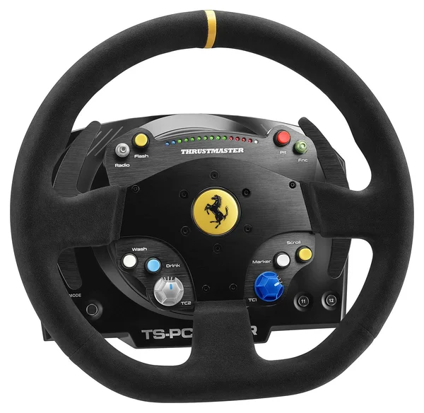ThrustMaster TS-PC RACER Ferrari 488 Challenge Edition USB Wheel with H.E.A.R.T HallEffect AccuRate Technology and Turbo Power p