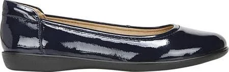Naturalizer Flexy Flat - Women's - Navy Faux Patent Leather