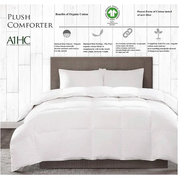 A1 Home Collections All Season 100% Down Alternative Microfiber Fill Duvet Insert, Size: King