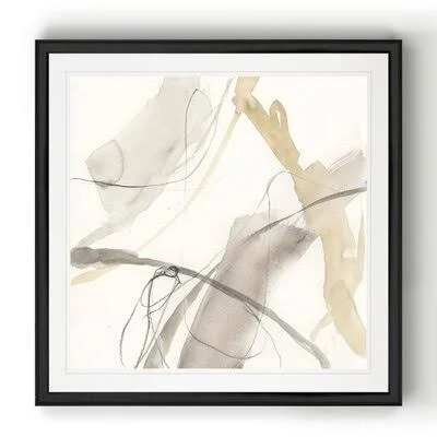 Neutral Momentum II& - Painting Print on Canvas Mercury Row Size: 18x22 H x 18x22 W x 1.5x22 D - Format: Black Framed