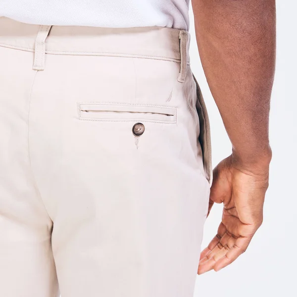 Nautica Men's Classic Fit Flat Front Deck Pant True Stone, 40x30