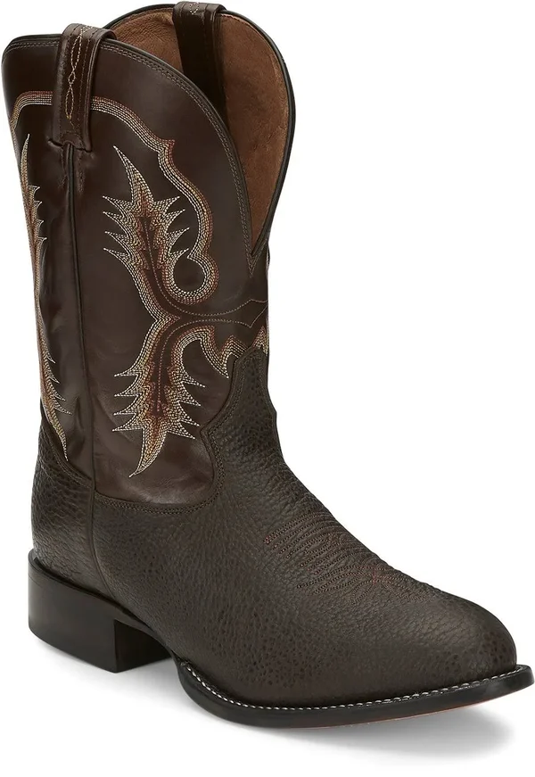 Mens Tony Lama Chocolate Shrunken Shoulder Cowboy Boots - CT2032