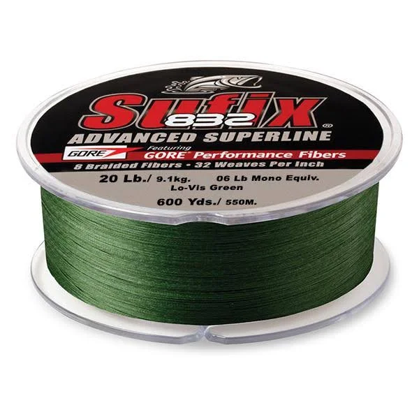 Sufix 832 Braid Line-600 Yards (Green 20-Pound)