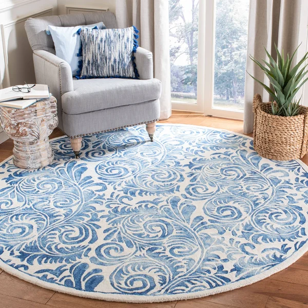 Safavieh Dip Dye DDY212M 4&0x22 x 6&0x22 Blue - Ivory Area Rug