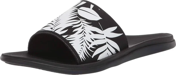 Olukai Punua Olu Women's Slide Sandals Black, Lau - 10