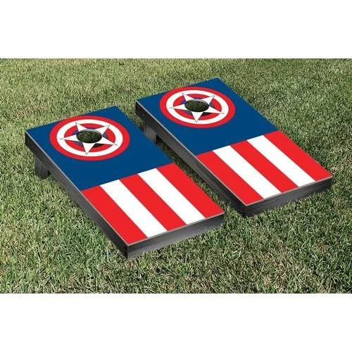 Victory Tailgate Specialty Design Cornhole Game Set - American Stars and Stripes