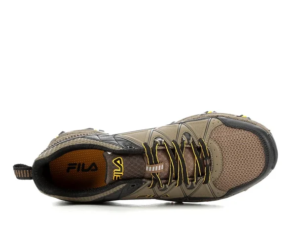 Men's Fila at Peake 21 Trail Running Shoes in Brown Size 8.5 Medium