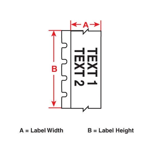 Brady 2x22 x 50& Black HandiMark Vinyl Indoor/Outdoor Tape 142289