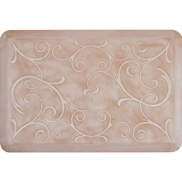 WellnessMats Estates Collection 3& x 2& Anti-Fatigue Mat Bella - Sand Dollar