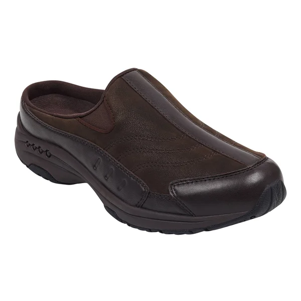 Women's Easy Spirit Traveltime Sneaker, Size 7.5 N - Brown