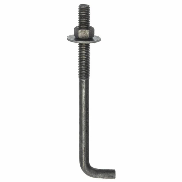 Plain Steel Bent Anchor Bolt: 5/8x22-11 Thread size - 18 in Shank LG, 4 in Thread LG, 3 in Hook LG, Nut/Washer, 25 Pk 45192