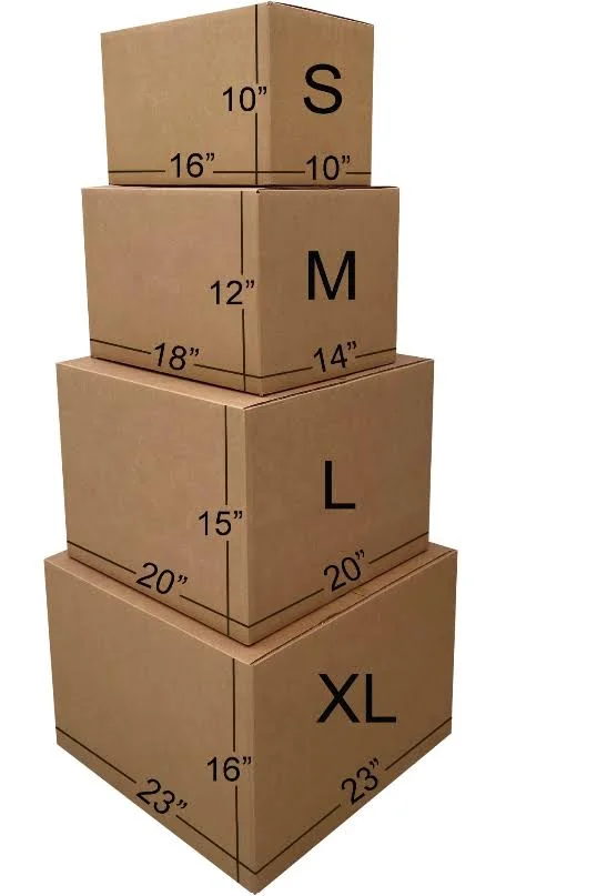Uboxes 4 Room Basic Kit 55 Moving Boxes & Packing Materials