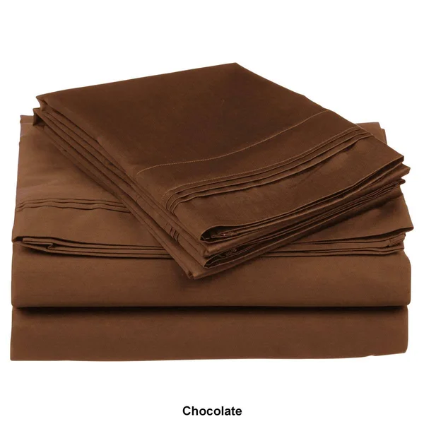 Impressions Egyptian Cotton Solid Sheet Set, Taupe