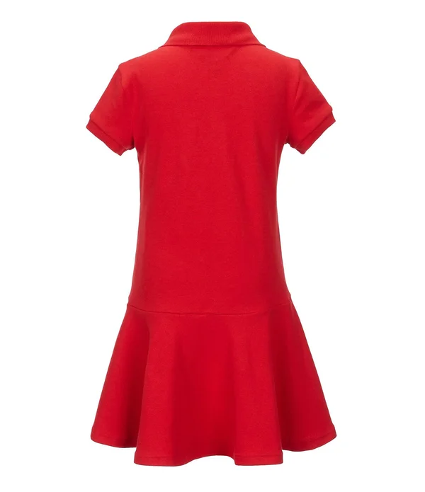 Polo Ralph Lauren Little Girls Short-Sleeve Polo Dress - RL Red