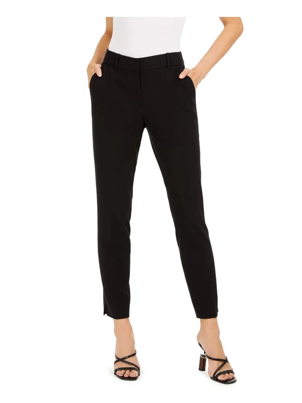 Bar III Straight-leg Dress Pants, Created for Macy&s - Black - Size 14