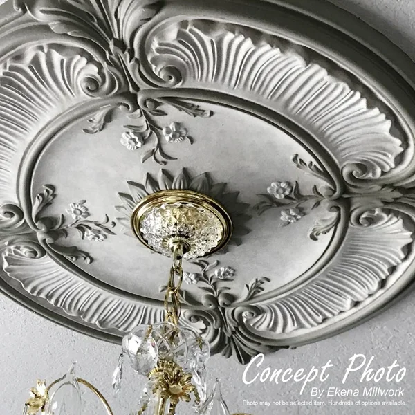 Damon Ceiling Medallion Ekena Millwork Finish: Platinum