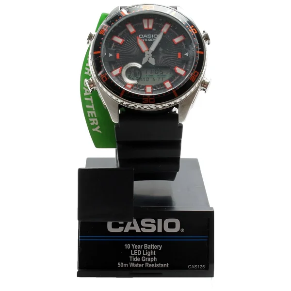 Casio Classic AMW720 Anadigi Quartz Wrist Watch - Black/Silver