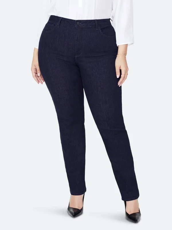 Nydj Sheri Slim Jeans in Petite - Rinse - Blue - 8p