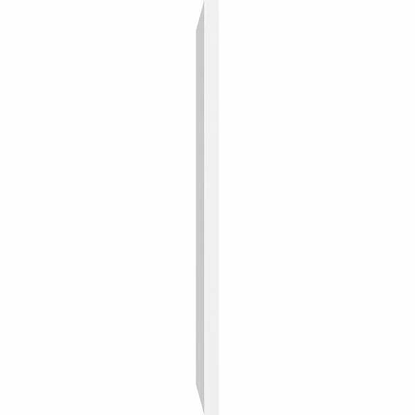Ekena Millwork GVPVE24X2601SN 24x22W x 26x22H Vertical Surface Mount PVC Gable Vent: Non-Functional, w/ 3-1/2x22W x 1x22P Standa