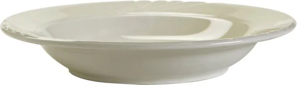 Tuxton YPD-084 Sonoma 9 oz. Bright White Embossed Rim China Soup Dish
