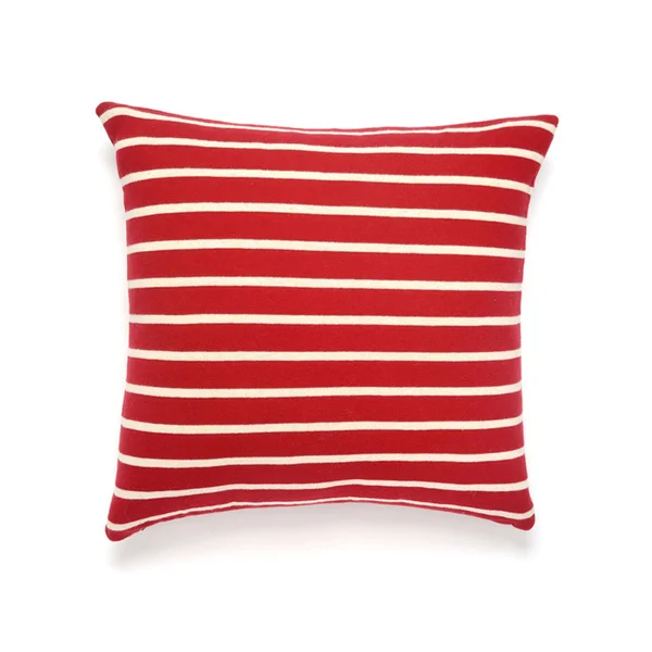 Darzzi Beach Stripes Decorative Pillow Red - Natural
