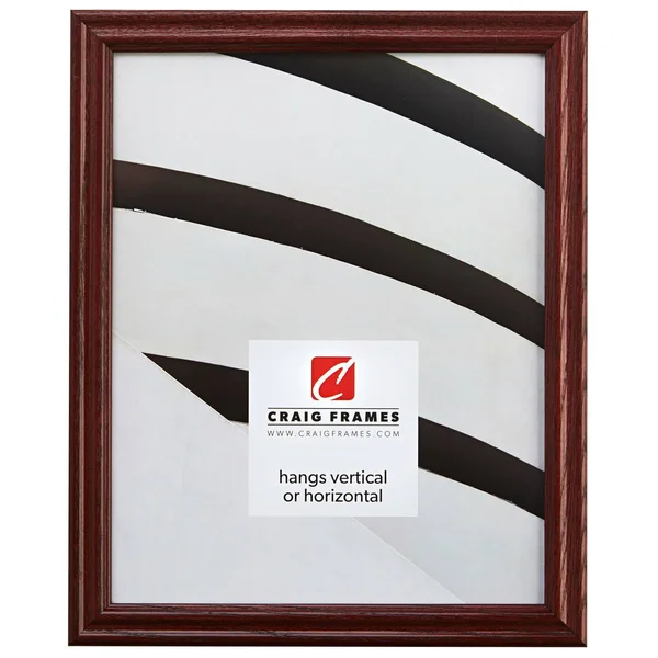 Craig Frames Wiltshire 200, Traditional Red Hardwood Picture Frame, 13 x 26 inch