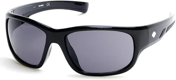 Harley-Davidson HD 0902X Sunglasses 01A Shiny Black, Smoke