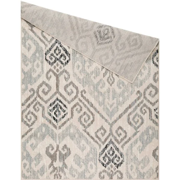 L Baiet RS214G46 Melody Geometric Rug Grey - 4 x 6 ft.