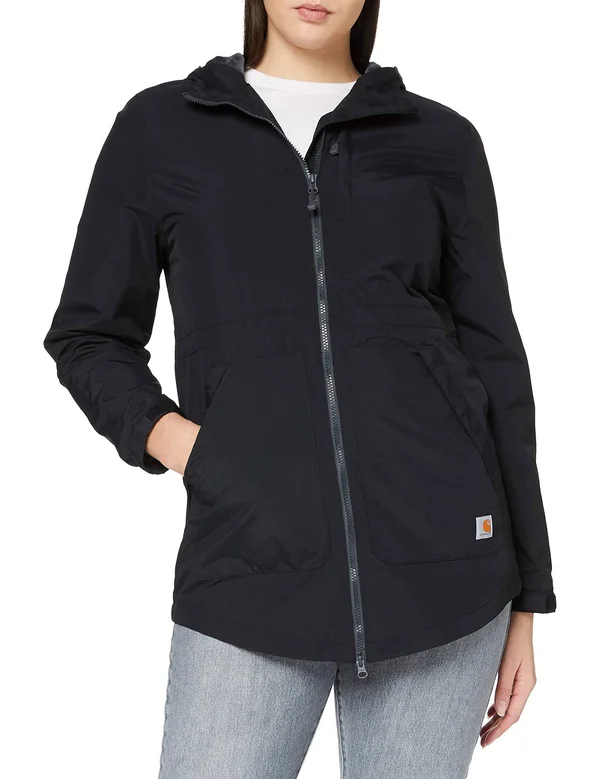 Carhartt Women's Black Rain Defender Nylon Coat