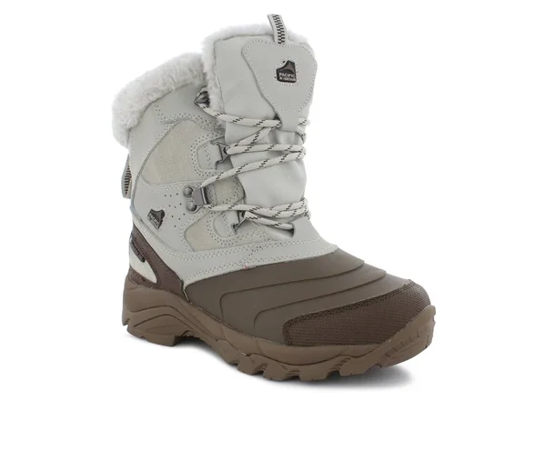 Pacific Mountain Steppe Women's Winter Boots - Size: 7, White