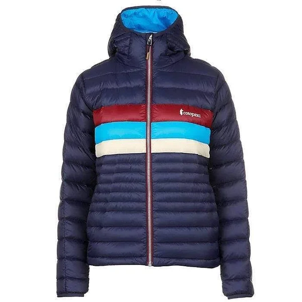 Cotopaxi Fuego Down Hooded Jacket - Women's Maritime Stripes, XL
