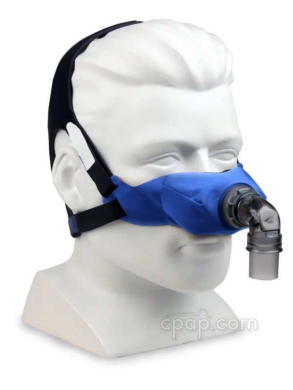 Circadiance SleepWeaver Elan Soft Cloth Nasal CPAP Mask - Blue Medium - 100519