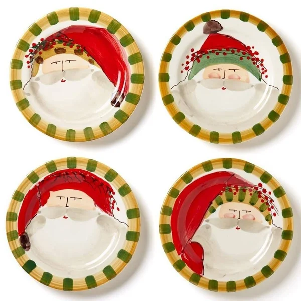 Vietri Old St. Nick Round Salad Plate (Assorted)