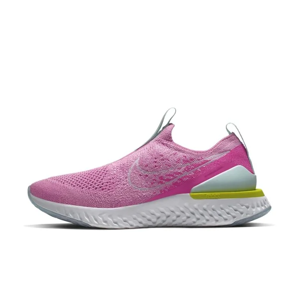 Nike Women's Epic Phantom React Flyknit Running Shoes, Size: 7, Pink