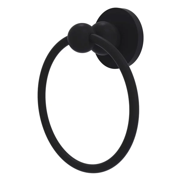 Allied Brass BL-16 Bolero Collection Towel Ring - Matte Black