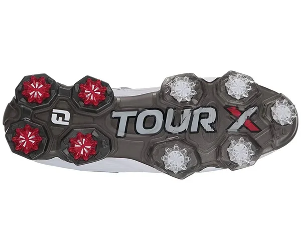 FootJoy Men's Tour x Golf Shoes Size 10 - White/Red