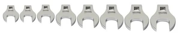Williams 10790 8 Piece 3/8 Drive Crowfoot Wrench Set 9 to 16mm