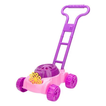 Mnycxen Bubble Machine Toys for Boys Girls, Bubble Lawn Mower with 118ml Bubble Solution, Size: One size, Pink
