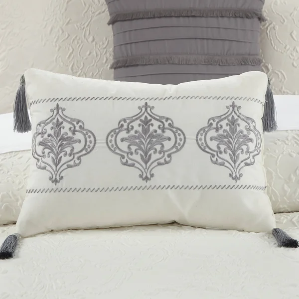 Chic Home Mya 5-Piece Embossed Comforter Set - King, Brick Red
