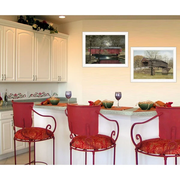 Bridge Collection I 2-Piece Vignette by Billy Jacobs, White Frame