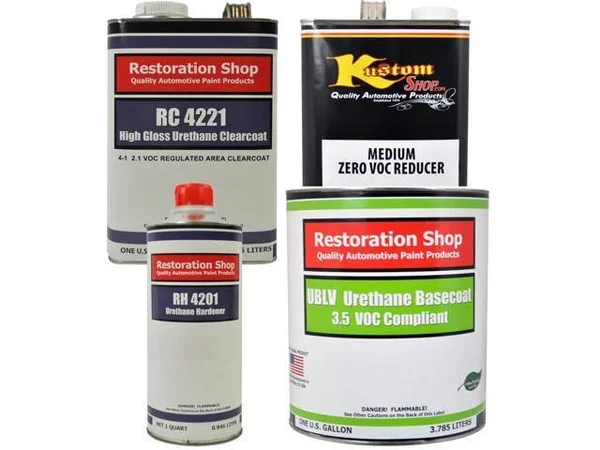 Sublime Gallon Low VOC Urethane Basecoat Clearcoat Car Auto Paint Kit - Green