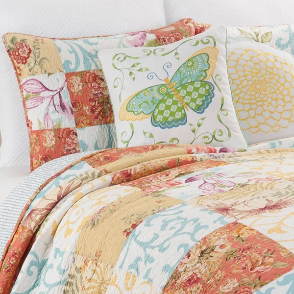Cu0026F Home Francesca Quilt Set - King