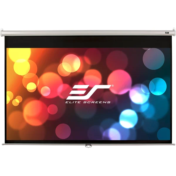 Elite Screens 100 Manual Wall and Ceiling Projection Screen - Matte White