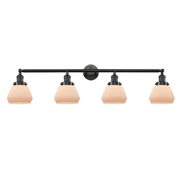 Innovations Lighting Fulton 4 Light Bath Vanity Light 215 AC S G172 (Antique Copper)