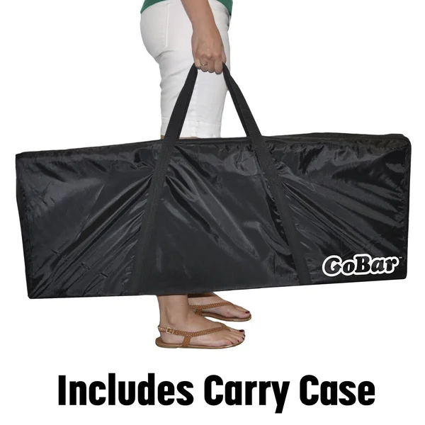 Gopong Portable High Top Party Bar Includes 3 Front Skirts and Carrying Case