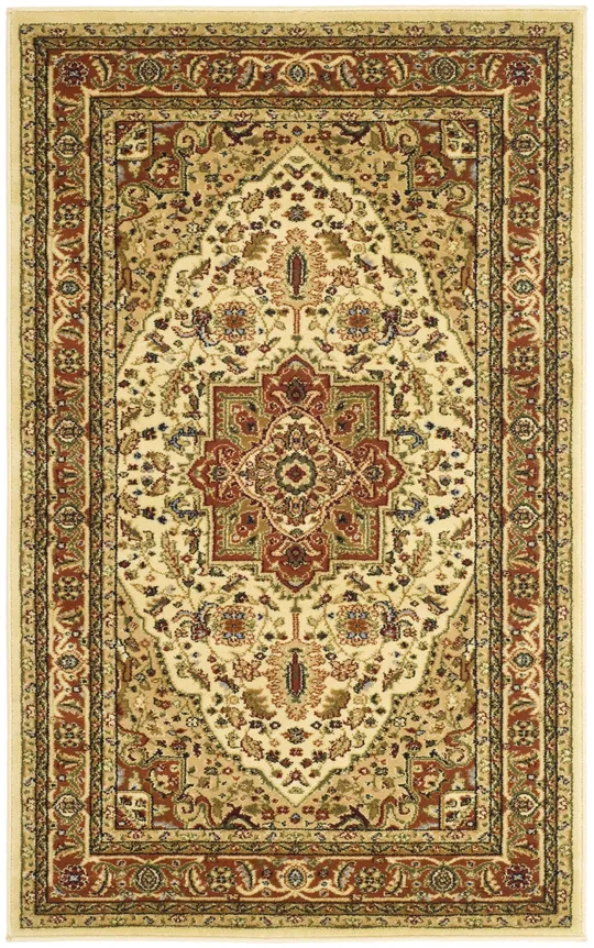 Safavieh Lyndhurst LNH330R 3&3x22 x 5&3x22 Ivory, Rust Area Rug