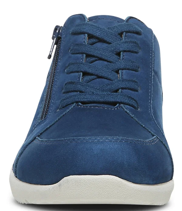 Vionic Abigail Lace Up with Arch Support in Olive Nubuck